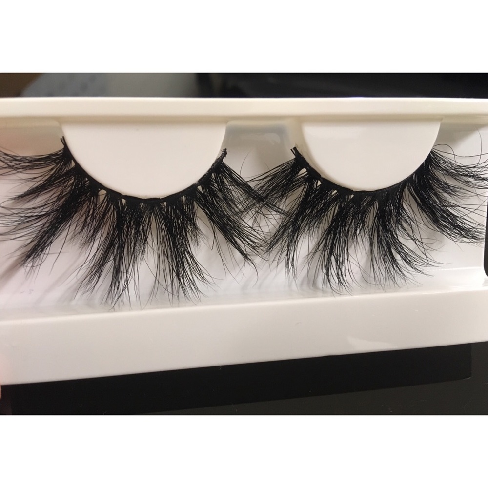25 mm black faux mink lashes
